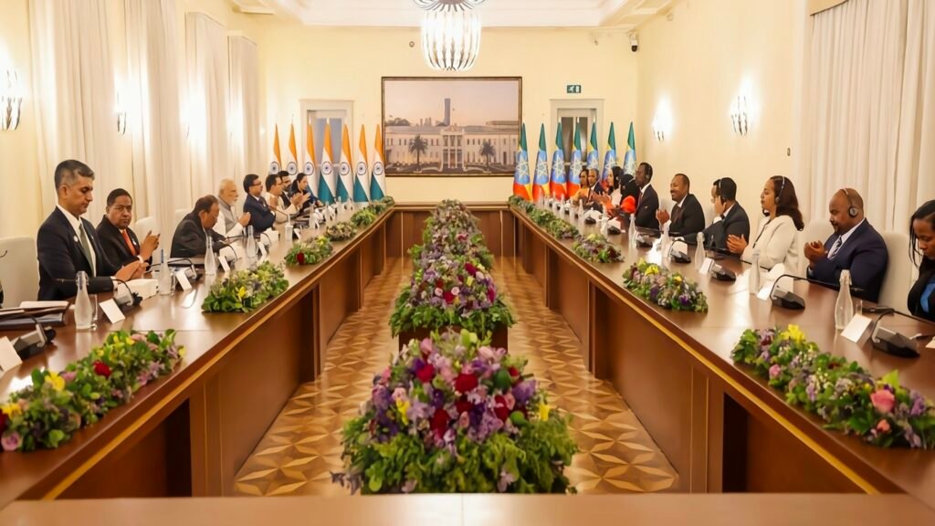 Ethiopia: के प्रधानमंत्री अबी अहमद और प्रधानमंत्री नरेंद्र मोदी ने द्विपक्षीय बातचीत की।