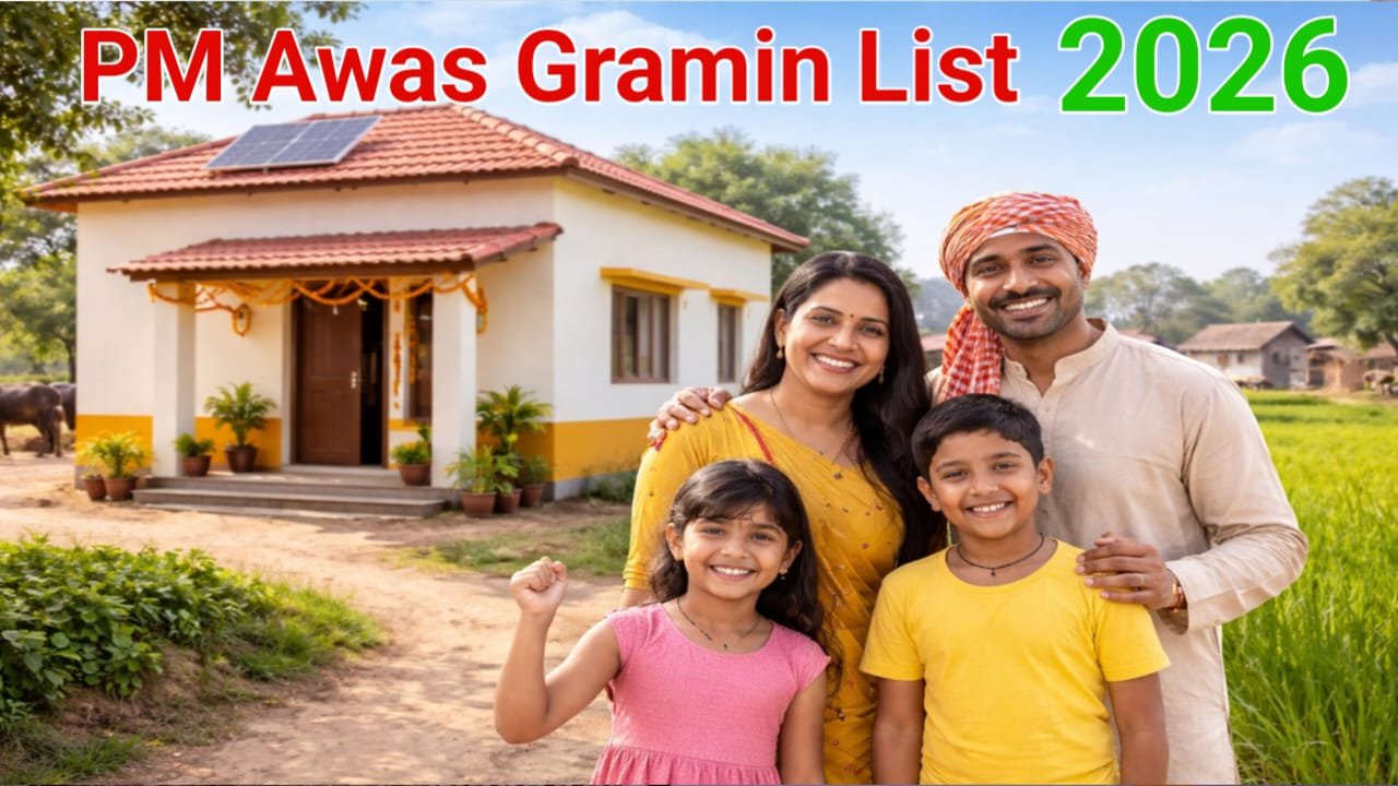 PM Awas Gramin List 2026 | प्रधानमंत्री आवास योजना ग्रामीण सूची ऑनलाइन चेक करें @ pmayg.nic.in