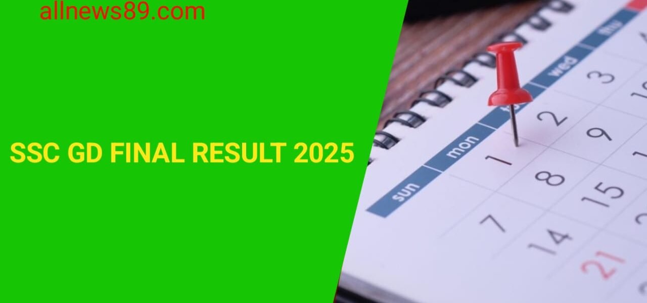 SSC GD Final Result 2025 जारी | Merit List PDF, Cut Off Marks @ssc.gov.in