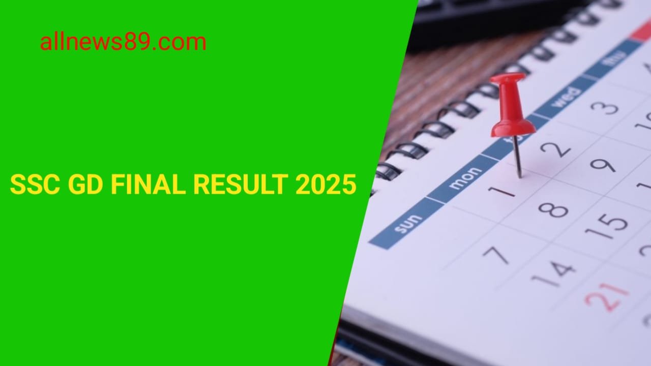 SSC GD Final Result 2025 जारी | Merit List PDF, Cut Off Marks @ssc.gov.in
