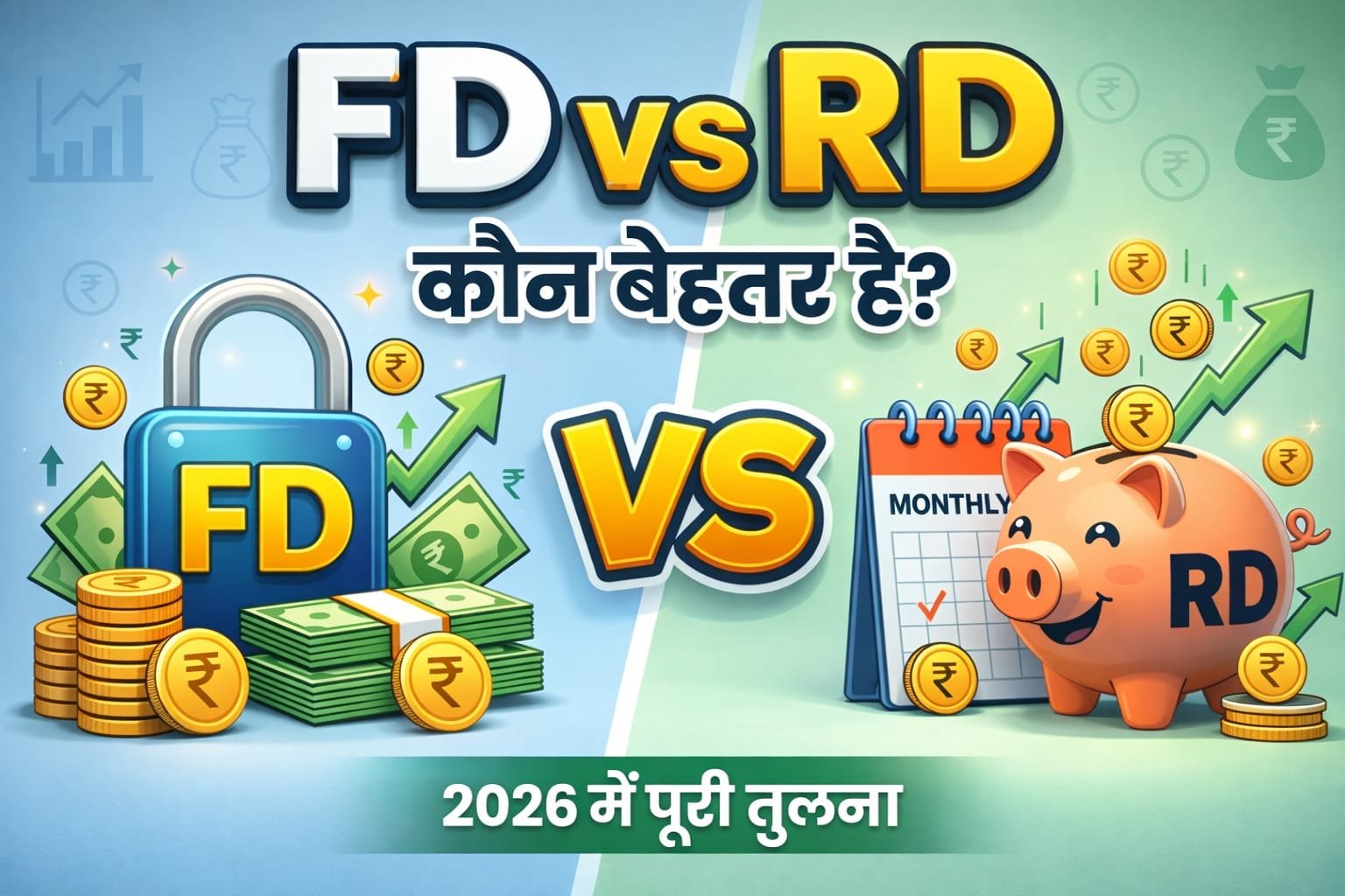 FD vs RD कौन बेहतर है? 2026 में पूरी तुलना