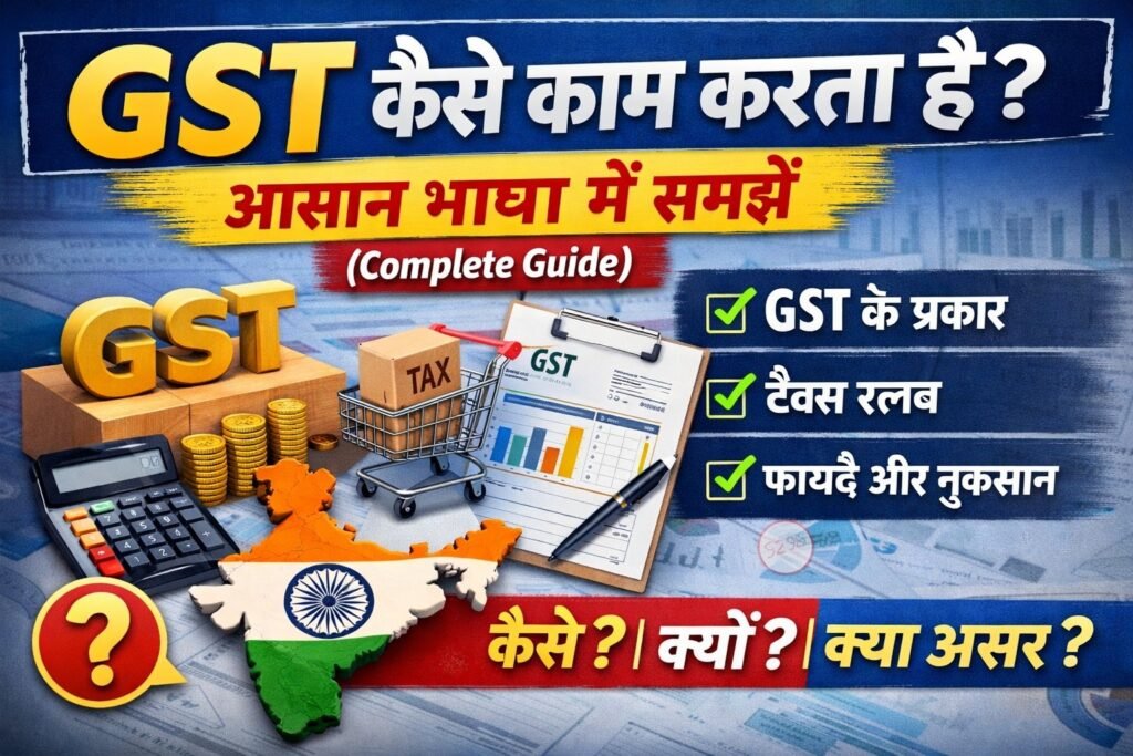 GST कैसे काम करता है? | GST System को आसान भाषा में समझें (Complete Guide)