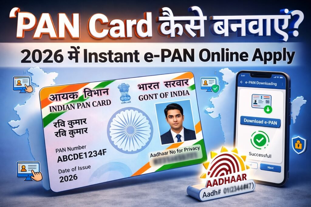 PAN Card कैसे बनवाएं? 2026 में Online Apply का पूरा तरीका
