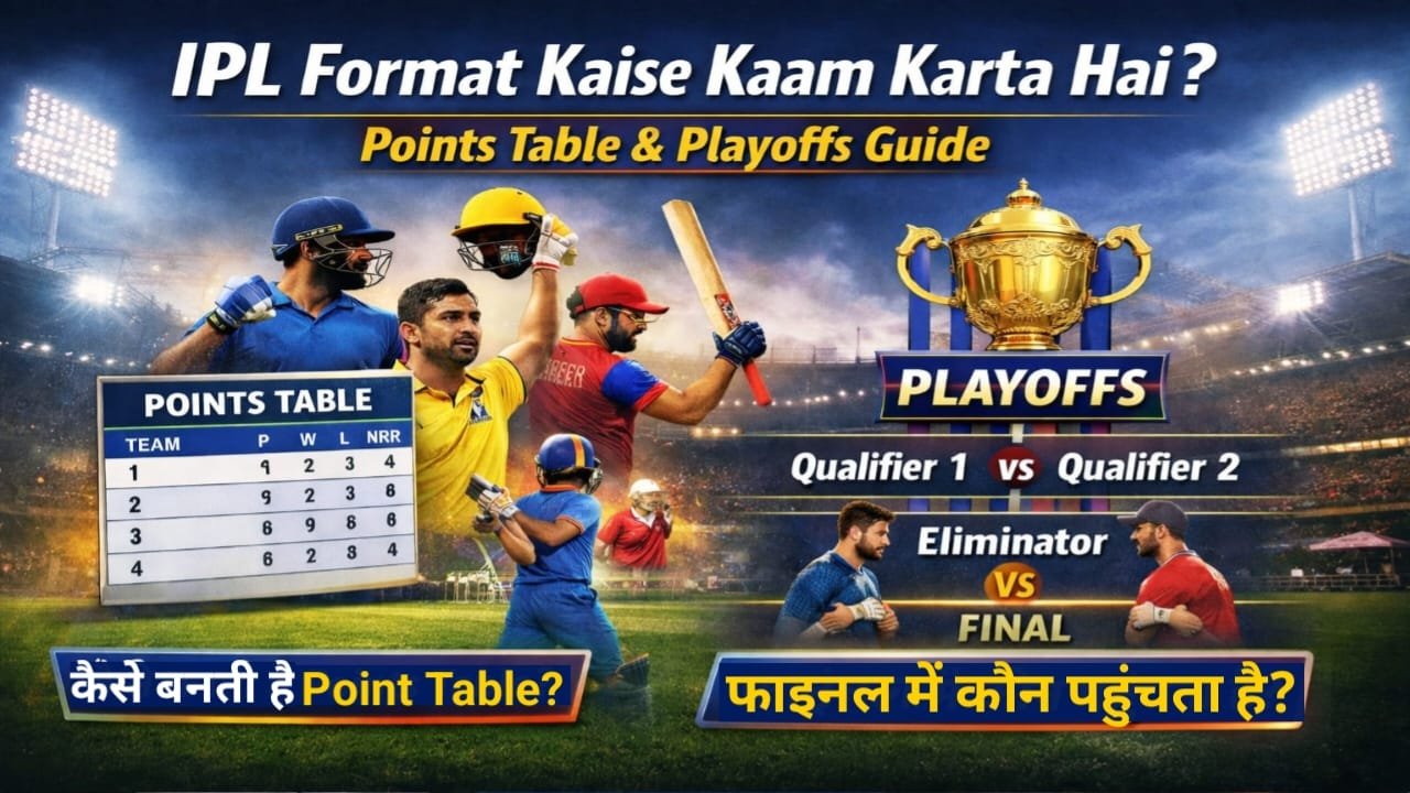 IPL Format Kaise Kaam Karta Hai? Points Table & Playoffs Guide