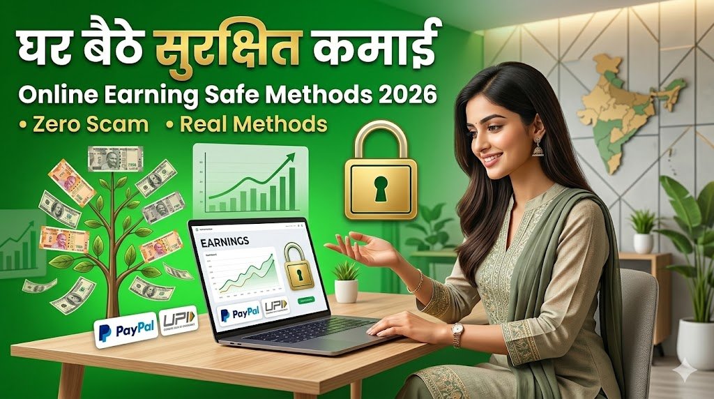 2026 में Online Earning Safe Methods – बिना स्कैम के पैसे कमाएं
