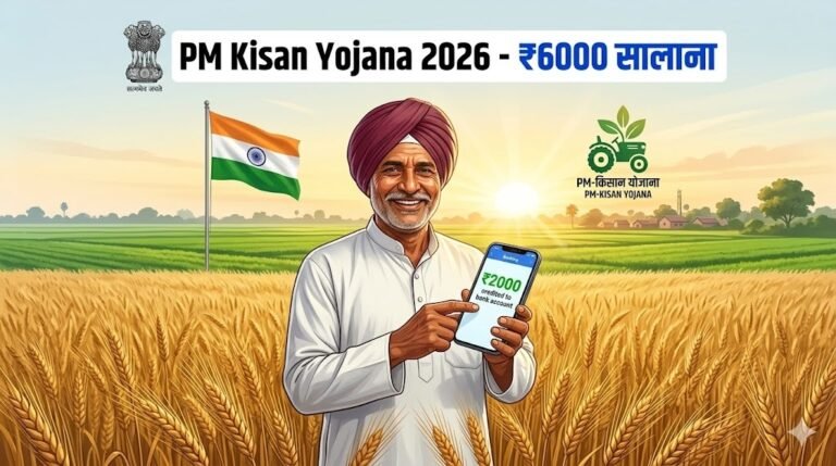PM Kisan Yojana 2026: पूरी जानकारी | 22वीं किस्त, ऑनलाइन आवेदन, स्टेटस चेक, पात्रता और लाभ
