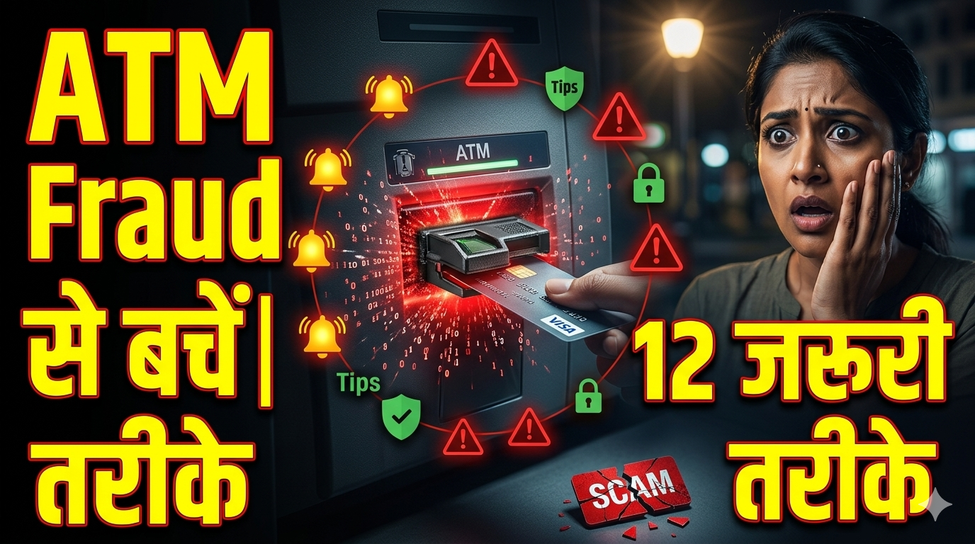 ATM Fraud से कैसे बचें | 2026 में ATM स्कैम से 100% सुरक्षा के 12 तरीके