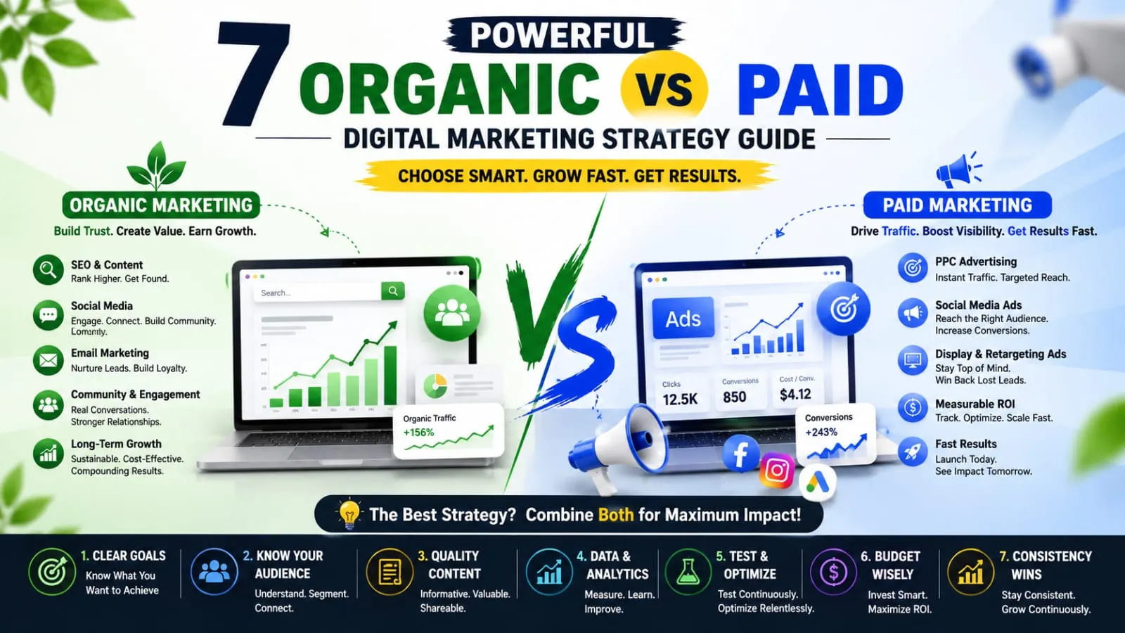 Organic vs Paid Digital Marketing Strategy Guide 2026