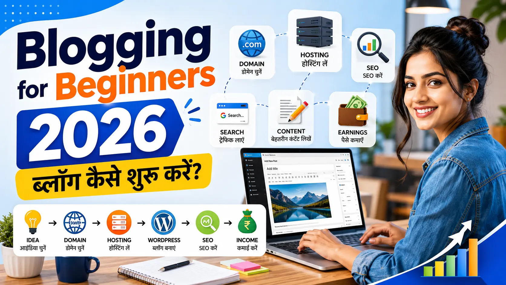 Blogging for Beginners: 2026 में ब्लॉगिंग कैसे शुरू करें?