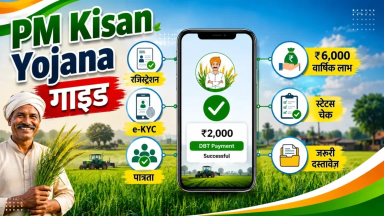 PM Kisan Yojana गाइड 2026: आवेदन, पात्रता, स्टेटस