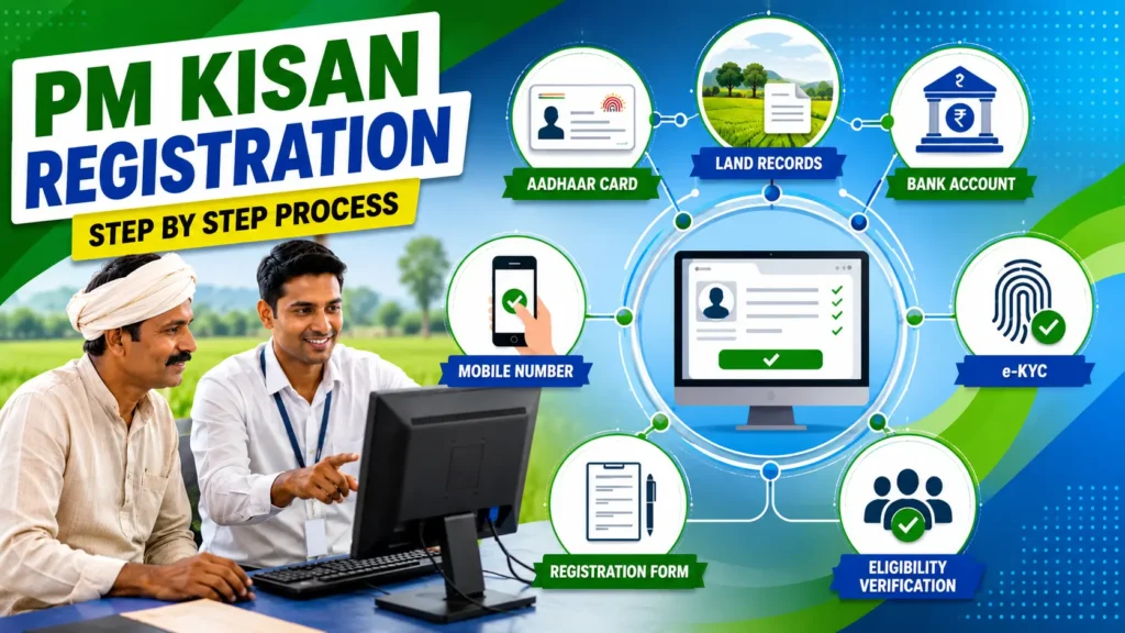 PM Kisan Yojana गाइड 2026: आवेदन, पात्रता, स्टेटस