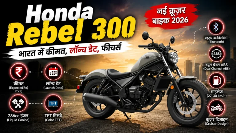Honda Rebel 300: भारत में कीमत, लॉन्च डेट, फीचर्स और पूरी जानकारी