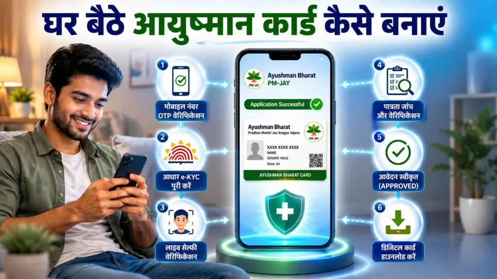 Ayushman Bharat Card Guide: घर बैठे आयुष्मान कार्ड बनाएं, ₹5 लाख तक मुफ्त इलाज का पूरा तरीका