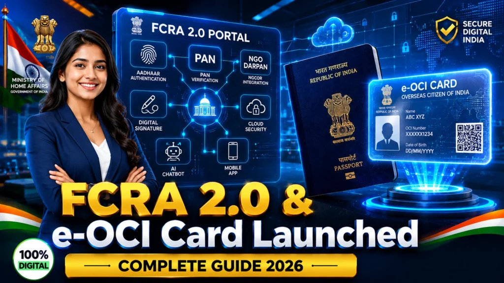 FCRA 2.0 Portal and e-OCI Card Launched: पूरी जानकारी 2026