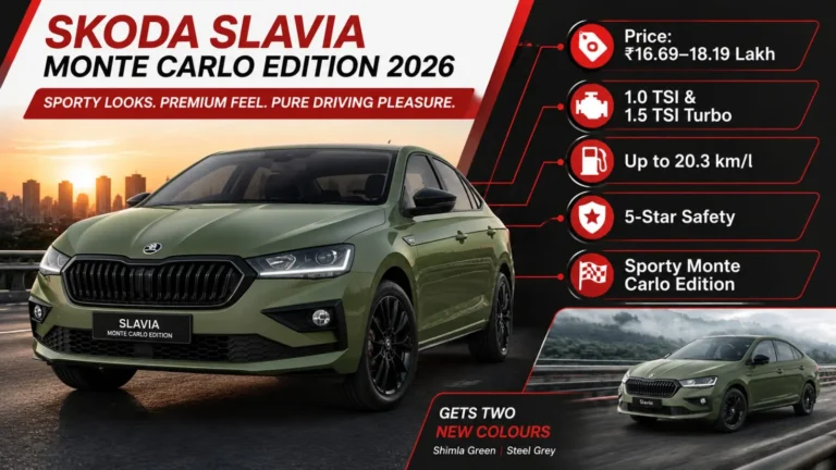 Skoda Slavia Monte Carlo Edition 2026: कीमत, फीचर्स और पूरी रिव्यू