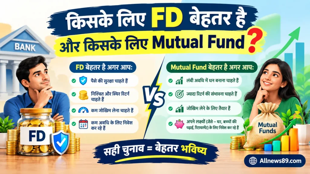 FD vs Mutual Funds: कौन सा निवेश बेहतर है?