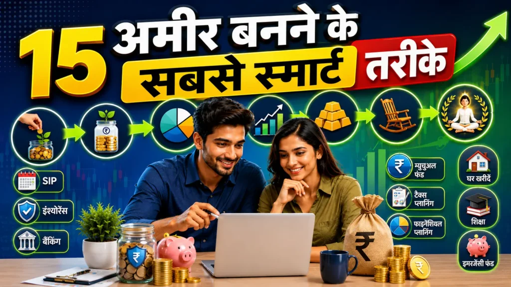 Wealth Building Guide 2026: अमीर बनने के 15 स्मार्ट तरीके