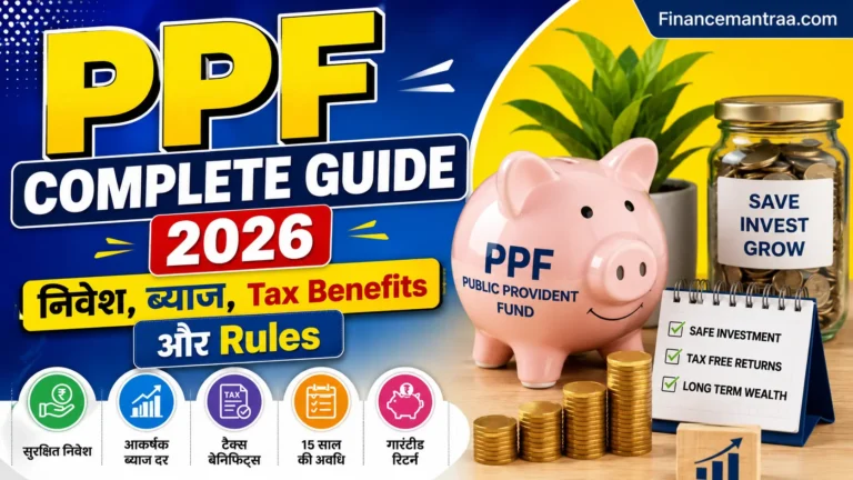 PPF Complete Guide 2026: निवेश, ब्याज, Tax Benefits और Rules