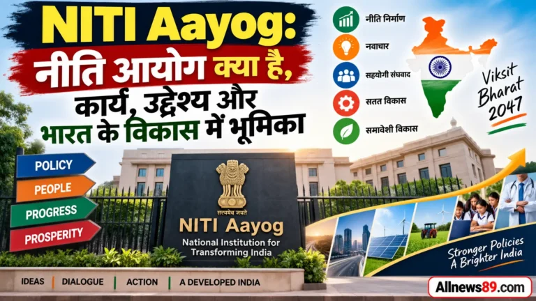 NITI Aayog: नीति आयोग क्या है, कार्य, उद्देश्य और भारत के विकास में भूमिका