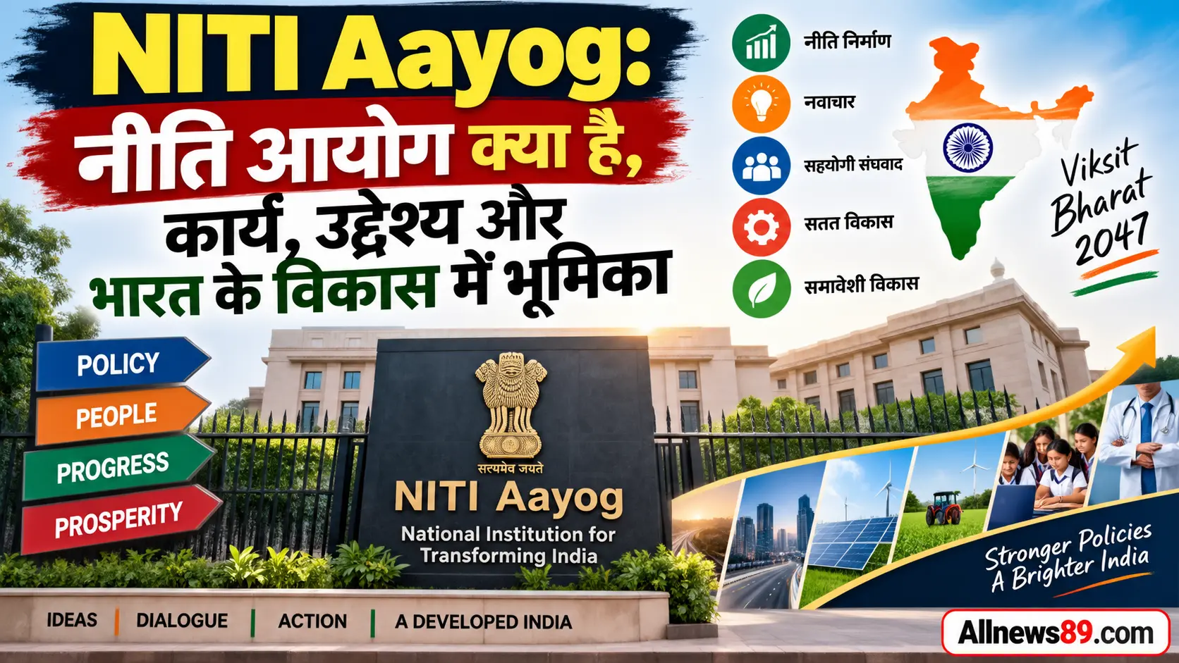 NITI Aayog: नीति आयोग क्या है, कार्य, उद्देश्य और भारत के विकास में भूमिका
