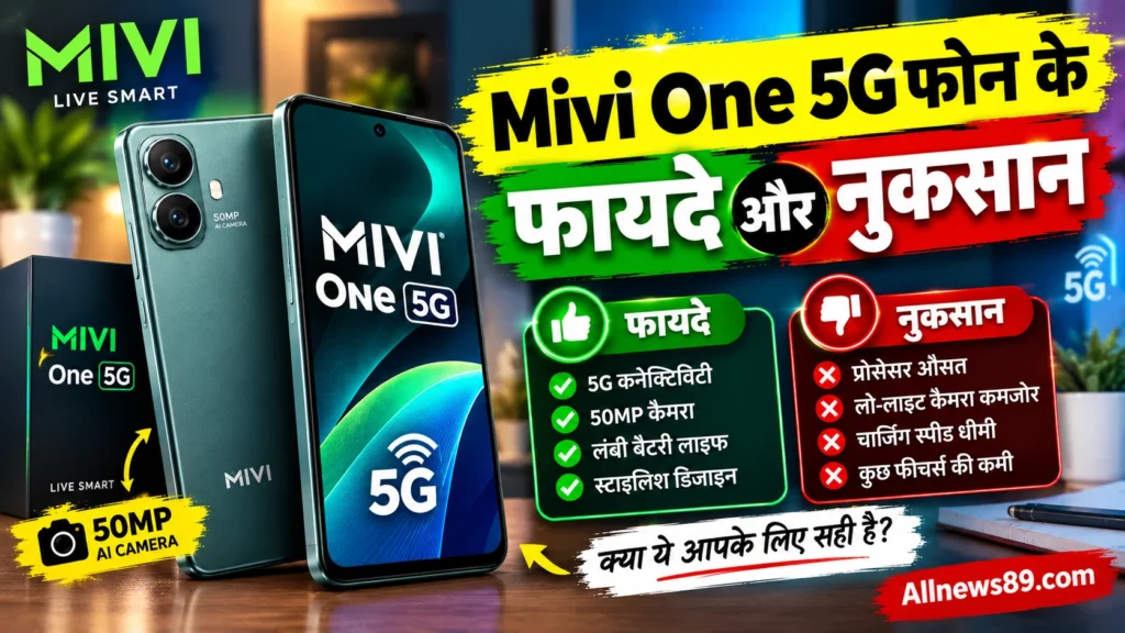 Mivi One 5G Phone: कीमत, फीचर्स और कैमरा की जानकारी