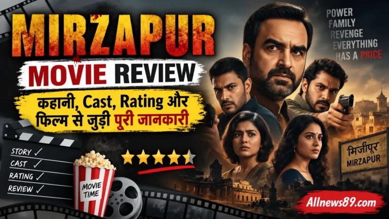 Mirzapur Movie Review: कहानी, Cast, Rating और फिल्म से जुड़ी पूरी जानकारी