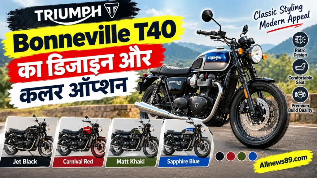 Triumph Bonneville T40: कीमत, फीचर्स और इंजन की जानकारी